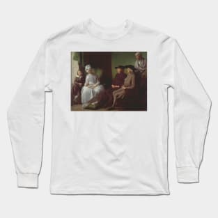 The Artist and His Family by Benjamin West Long Sleeve T-Shirt